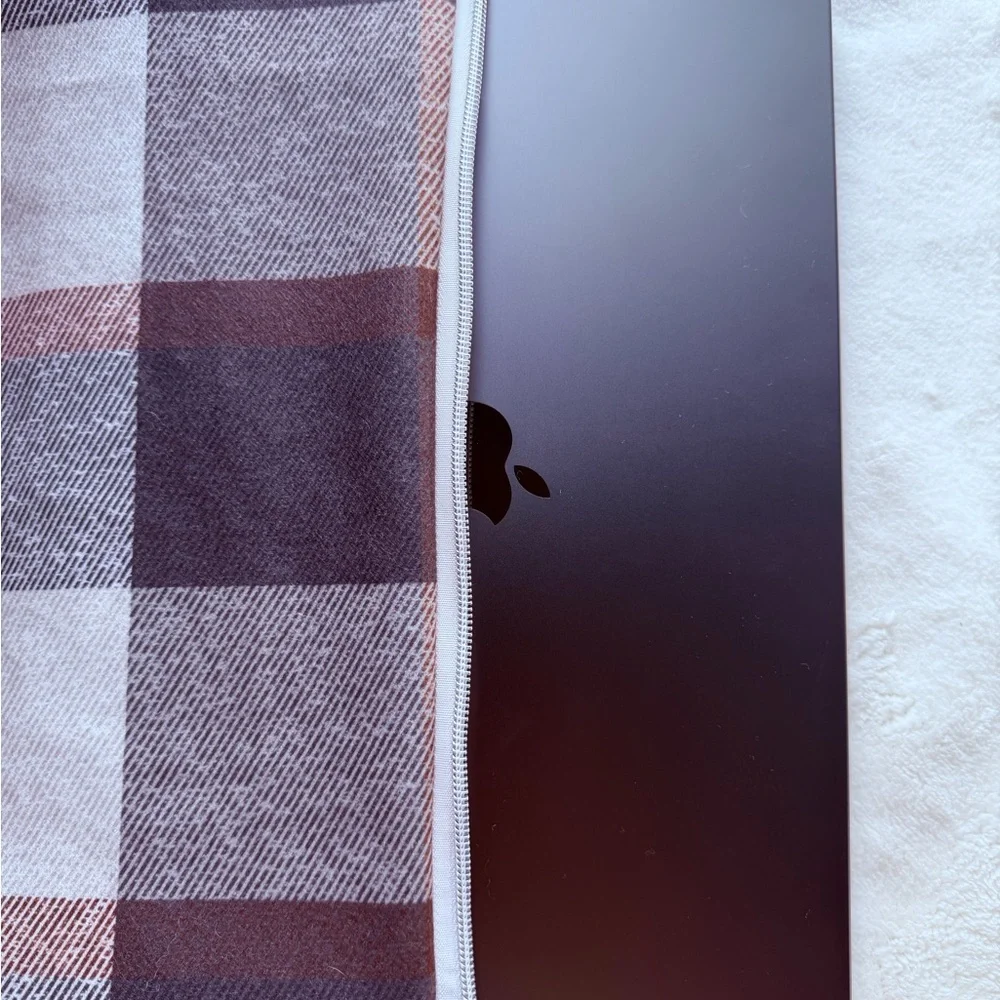 One-of-a-kind padded Laptop Sleeve - Upcycled Fabric | Fits MacBook Pro 14”